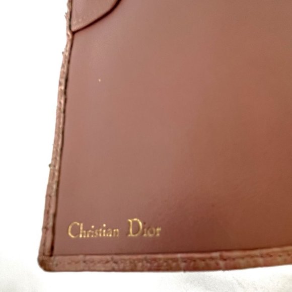 Christian Dior Authentic Pink Vintage Snakeskin Wallet - Picture 7 of 16